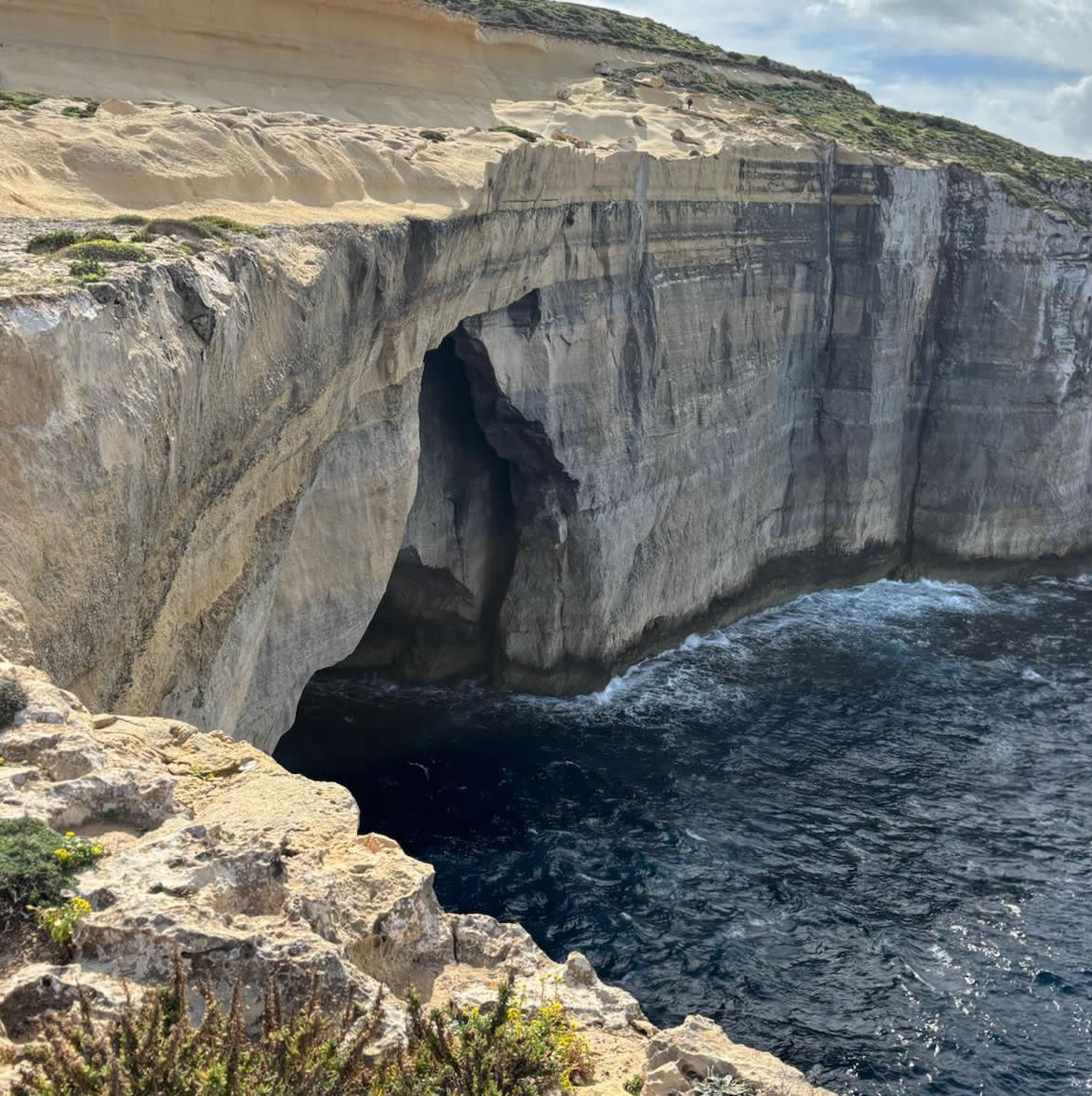Ħekka Point underwater arches at Xwejni, Gozo