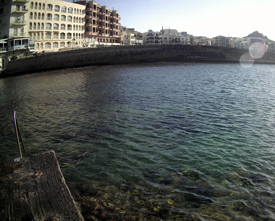 Marsalforn Bay and beginner diving area, Gozo