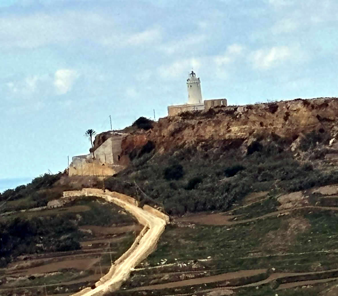 Panoramic view of  Ġurdan Hill near Gordan Lighthouse
