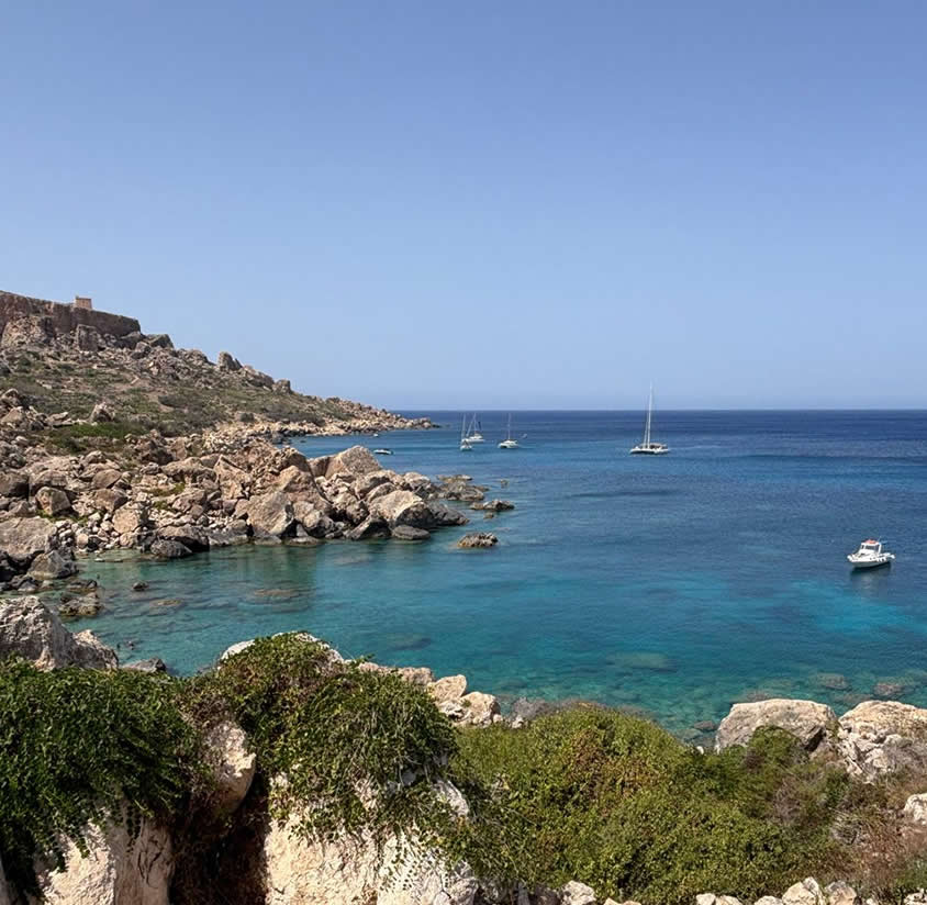 Daħlet Qorrot Bay on Gozo