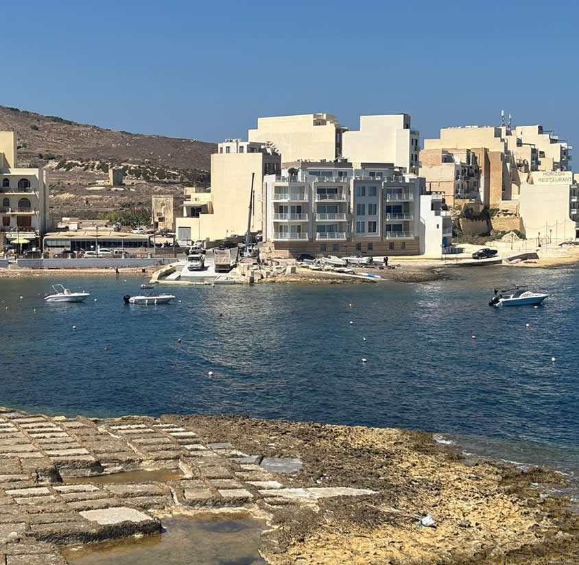 Qbajjar Bay and diving area in North Gozo